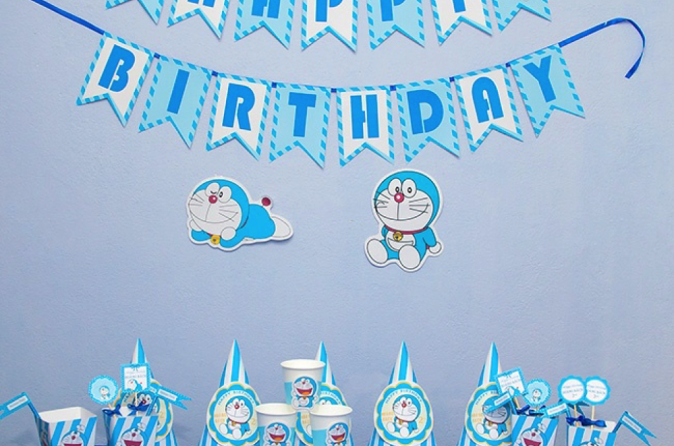 Trang trí tiệc sinh nhật theo chủ đề nhân vật phim hoạt hình