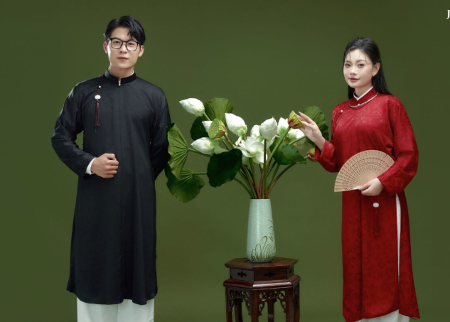 Chụp ảnh couple áo dài chân dung cho dịp kỷ niệm tình yêu 2026